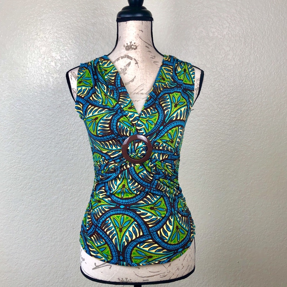 Bisou Bisou Michelle Bohbot Sleeveless Top
